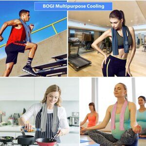 Gray Cooling Towel for Men, Women, Kids and Pets